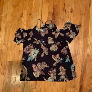 Cold shoulder swing dress